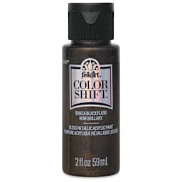 FolkArt Color Shift Paint - Black Flash, 2 oz, front of bottle
