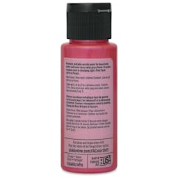 FolkArt Color Shift Paint - Pink Flash, 2 oz, back of bottle