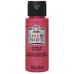 FolkArt Color Shift Paint - Pink Flash, 2 oz, front of bottle