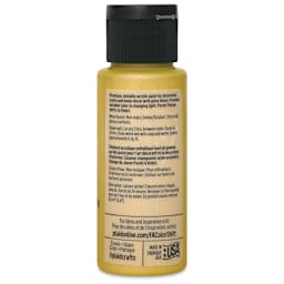 FolkArt Color Shift Paint - Yellow Pastel, 2 oz, back of bottle