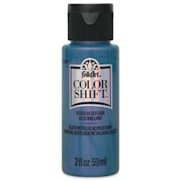 FolkArt Color Shift Paint - Blue Flash, 2 oz, front of bottle
