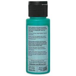 FolkArt Color Shift Paint - Aqua Flash, 2 oz, back of bottle