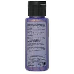 FolkArt Color Shift Paint - Blue Violet Flash, 2 oz, back of bottle