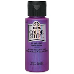 FolkArt Color Shift Paint - Purple Flash, 2 oz, front of bottle
