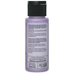 FolkArt Color Shift Paint - Purple Pastel, 2 oz, back of bottle