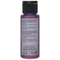 FolkArt Color Shift Paint - Plum Flash, 2 oz, back of bottle