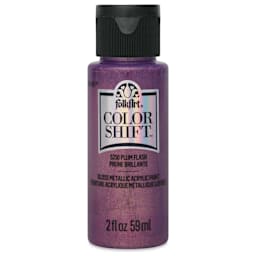 FolkArt Color Shift Paint - Plum Flash, 2 oz, front of bottle