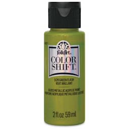 FolkArt Color Shift Paint - Green Flash, 2 oz, front of bottle