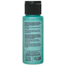 FolkArt Color Shift Paint - Green Pastel, 2 oz, back of bottle
