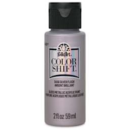 FolkArt Color Shift Paint - Silver Flash, 2 oz, front of bottle