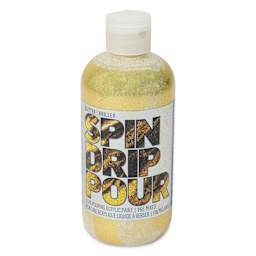 FolkArt Drizzle Acrylic Pouring Paint - Gold Rush Glitter, 9 oz
