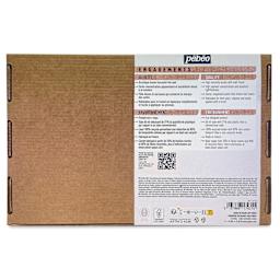 Pebeo Origin Acrylic Paints - Set of 12, Acrylic Collection Art Book Kit back of package