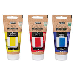Pebeo Origin Acrylic Paints - Set of 3, Primary, 60 ml