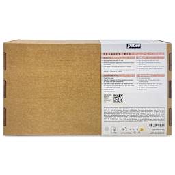 Pebeo Origin Acrylic Paints - Set of 12, Equipment Kit back of package