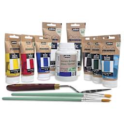 Pebeo Origin Acrylic Paints - Set of 12, Equipment Kit