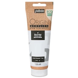Pebeo Origin Acrylic Paint - Titanium White, 120 ml