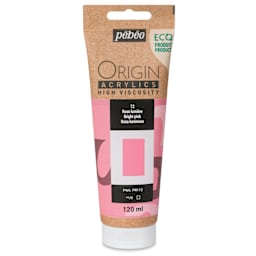 Pebeo Origin Acrylic Paint - Bright Pink, 120 ml