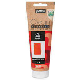 Pebeo Origin Acrylic Paint - Vermilion, 120 ml