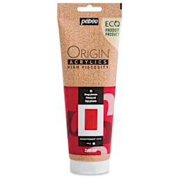Pebeo Origin Acrylic Paint - Primary Red, 240 ml