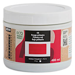 Pebeo Origin Acrylic Paint - Primary Red, 480 ml