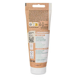 Pebeo Origin Acrylic Paint - Primary Yellow, 120 ml tube - back