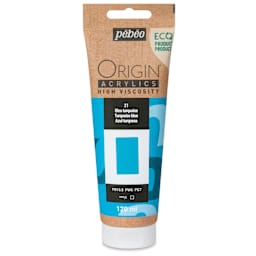 Pebeo Origin Acrylic Paint - Turquoise Blue, 120 ml