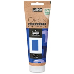 Pebeo Origin Acrylic Paint - Cobalt Blue Hue, 120 ml - front