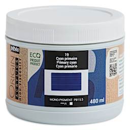 Pebeo Origin Acrylic Paint - Primary Cyan, 240 ml