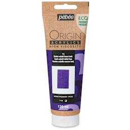 Pebeo Origin Acrylic Paint - Dark Cobalt Violet Hue, 120 ml