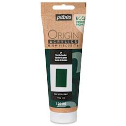 Pebeo Origin Acrylic Paint - Hooker's Green, 120 ml - front