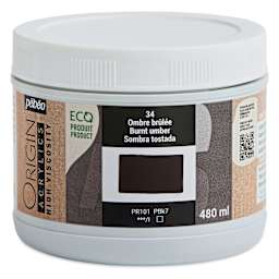 Pebeo Origin Acrylic Paint - Burnt Umber, 480 ml