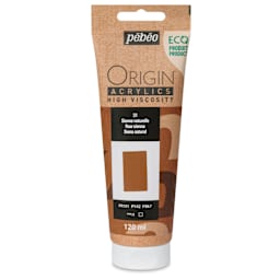 Pebeo Origin Acrylic Paint - Raw Sienna, 120 ml