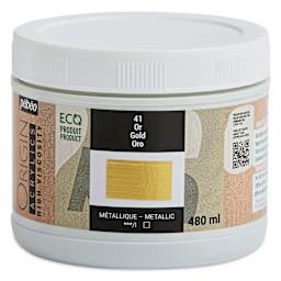 Pebeo Origin Acrylic Paint - Gold, 480 ml