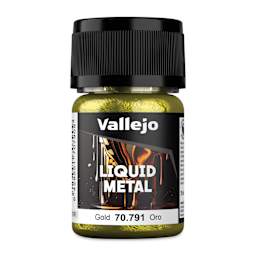 Vallejo Liquid Metal Alcohol Paint - Gold, 35 ml