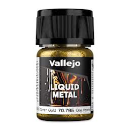 Vallejo Liquid Metal Alcohol Paint - Green Gold, 35 ml