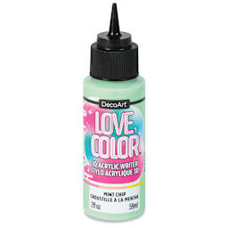 DecoArt Love, Color 3D Acrylic Writer - Mint Chip, 2 oz