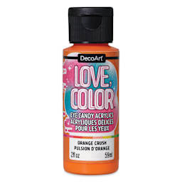 DecoArt Love, Color Acrylic Paint - Orange Crush, 59 ml