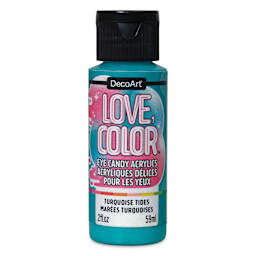 DecoArt Love, Color Acrylic Paint - Turquoise Tides, 59 ml