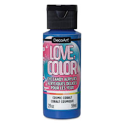 DecoArt Love, Color Acrylic Paint - Cosmic Cobalt, 59 ml