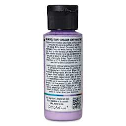 DecoArt Love, Color Acrylic Paint - Lavender Lullaby, 59 ml bottle back