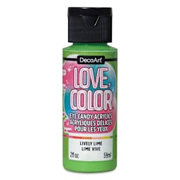 DecoArt Love, Color Acrylic Paint - Lively Lime, 59 ml