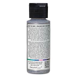 DecoArt Love, Color Acrylic Paint - Silver Flash, 59 ml bottle back