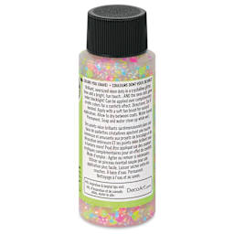 DecoArt Love, Color Neon Confetti Glitter Acrylic Paint - Party at My House, 2 oz back