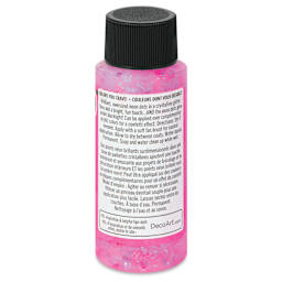 DecoArt Love, Color Neon Confetti Glitter Acrylic Paint - Pink is My Passion, 2 oz back