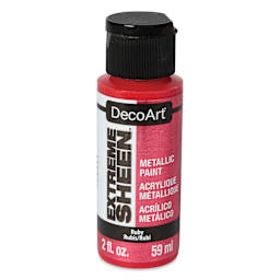 DecoArt Extreme Sheen Metallic Acrylic Paint - Ruby, 2 oz