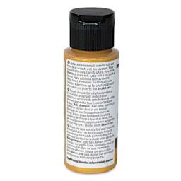 DecoArt Extreme Sheen Metallic Acrylic Paint - 24K Gold, 2 oz, back of bottle