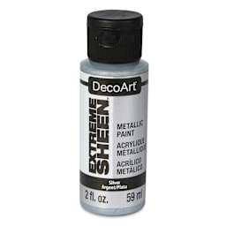 DecoArt Extreme Sheen Metallic Acrylic Paint - Silver, 2 oz