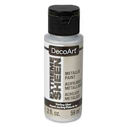 DecoArt Extreme Sheen Metallic Acrylic Paint - Sterling Silver, 2 oz
