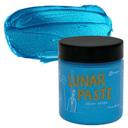 Simon Hurley Create Lunar Acrylic Paste - Clear Skies, 2 oz jar and swatch