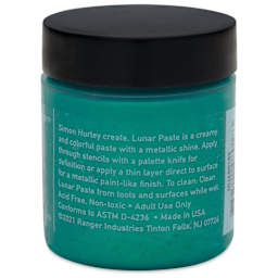 Simon Hurley Create Lunar Acrylic Paste - Tropical Tango, 2 oz back
